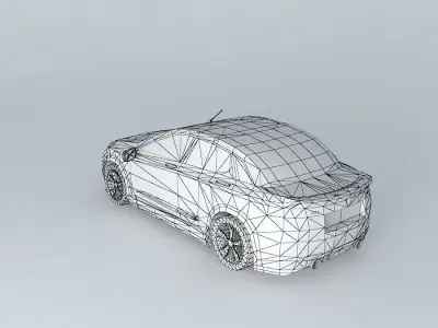 Proton Saga 2013 Concept GTi Free 3D model