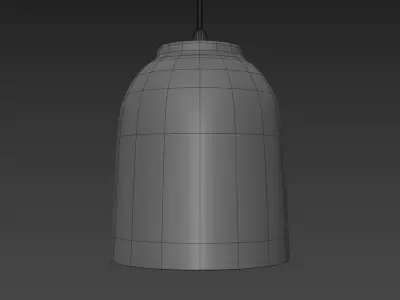 Touch Pendant Lamp Flat 3D model