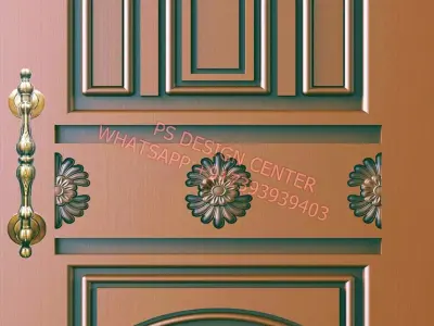 cnc design for door carving 3D model