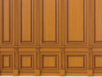 Wooden panel 02 06  3D model