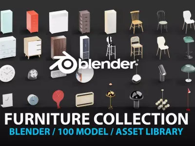 100 Furniture Models Vol 1 3D model