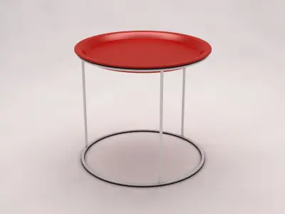 SIDE TABLE---Plate and tripod rods 3D model