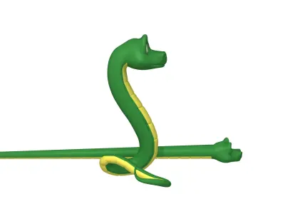 Snake Cartoon 3D model