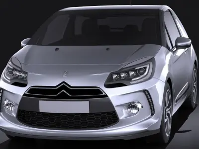 Citroen DS3 2015 VRAY 3D model