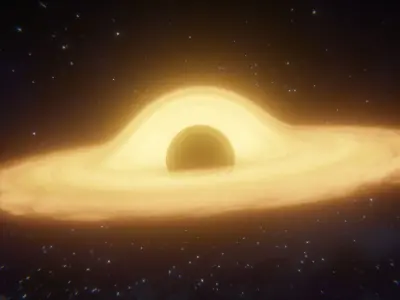 Interstellar Black Hole - With Accretion Disk Free low-poly 3D model