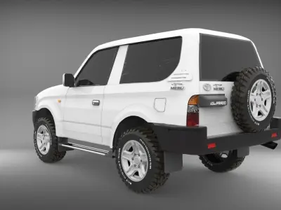 Toyota meru Prado  Low-poly 3D model