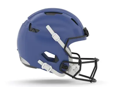 Light Gladiator Football Helmet with Facemask 3D model