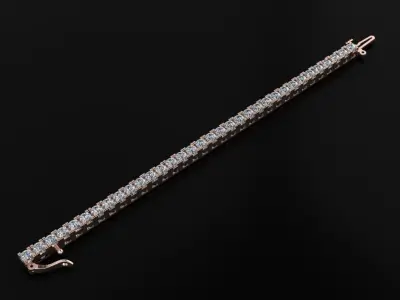Tennis Bracelet 3D print model