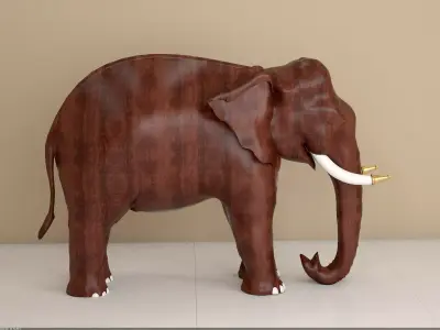 elephant sculpture 3D model