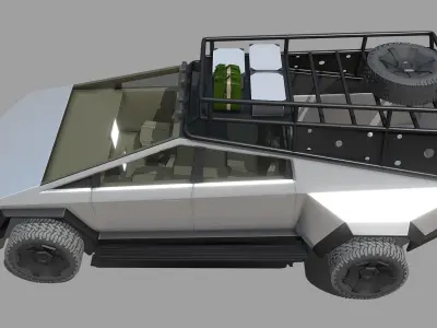 Tesla Cybertruck Off-Road 3D model
