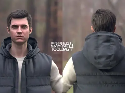 Mens and Womens Autumn Outfits 3D Model Collection