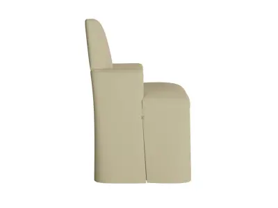 Wedding Satin Fabric Chair 3D model