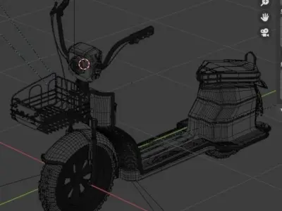 Realistic electric bikes 3D model