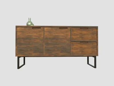 Tv stand Low-poly 3D model