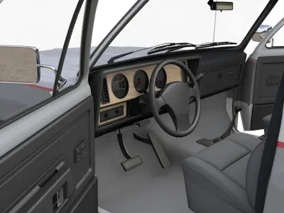 DODGE POWER RAM 250 1993 3D model