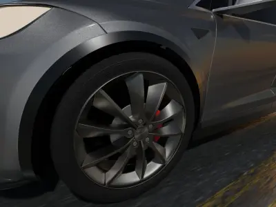 electric car  3D model