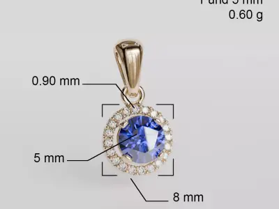 round earrings 3D print model