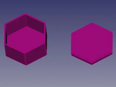 Hexagonal Box Free 3D print model
