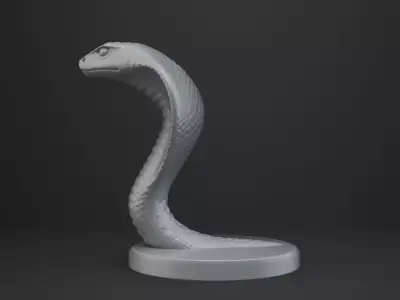 Cobra Bust - Animal Figurine 3D print model
