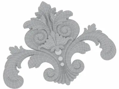 Carved decor 07 3D model 3D model