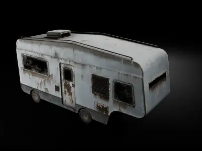 Post Apocalyptic Cars Unreal Engine  3D model