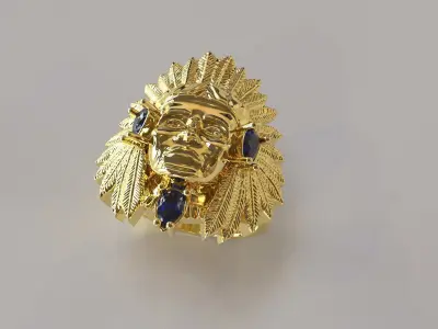 Anillo de nativo 3D model