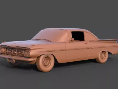Chevrolet Impala Coupe 1959 3D print model