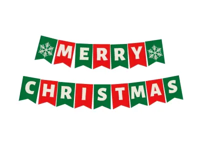 Wreath Merry Christmas - Guirnalda Feliz Navidad - Lowpoly Low-poly 3D model