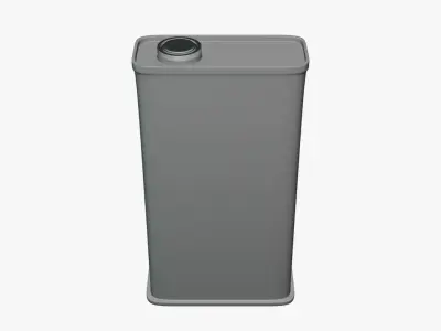 Basic Oil Tin Can - Geometry Only No Textures No Materials 3D model