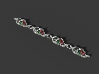 Prism Palette Jewellery Set 3D print model