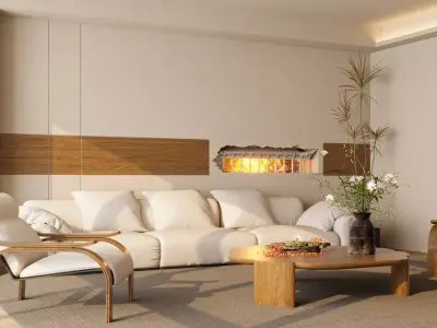 3D model of living room 3D model