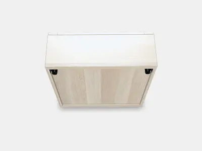 BESTA Shelf unit with glass door 16 3D model