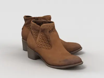 Platform Boots 3D model