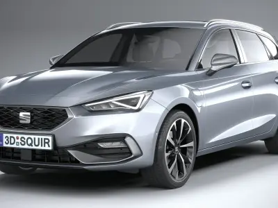 Seat Leon Sportstourer FR 2020 3D model