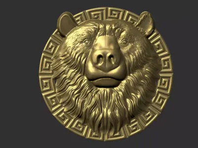 Bear Head 3D print model purchase