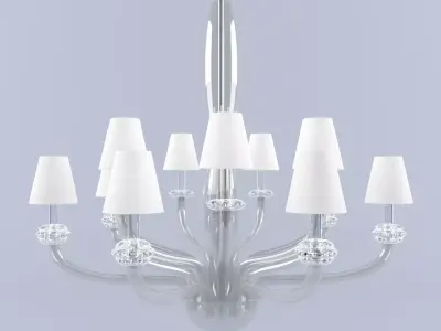barovier toso amsterdam luxury modern glass chandelier 3D model