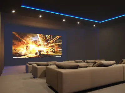 Corona - C4D scene files - Luxury Home Cinema 3D model