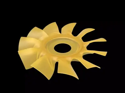 Plastic Fan 3D print model
