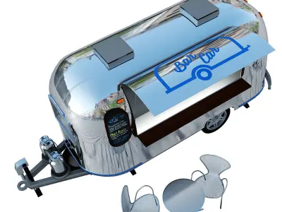 Bar car trailer 3D model