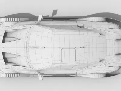 Lexus LC500 SuperGT JGTC Low-poly 3D model