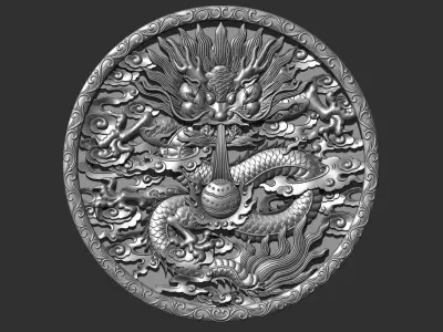 dragon golden 3D print model buy