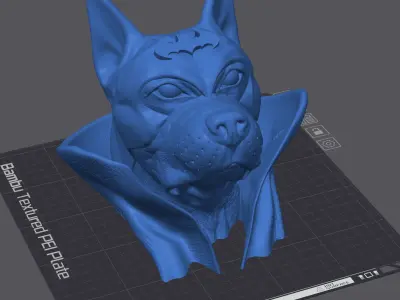 BAT-Dog-Fantasy-Bulldog-Cape 3D Modell Datei 3D print model