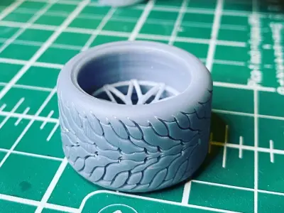 Mickey Thompson Sportsman SR drag street tires WIDE 3D print model