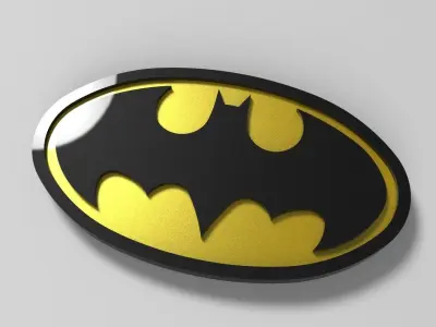 Bat logo1 Free 3D model