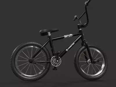 BMX Bike Low-poly 3D model