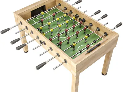 Vintage Foosball Table 3D model