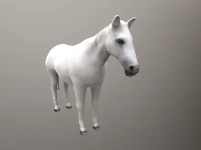 horse lowpoly 3D model