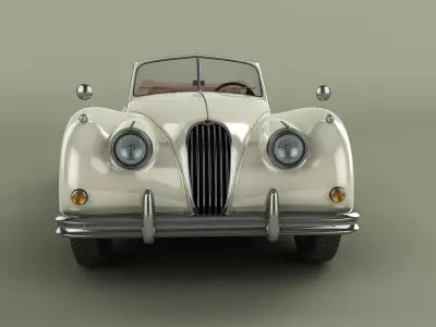 Jaguar XK140 Drophead 3D model