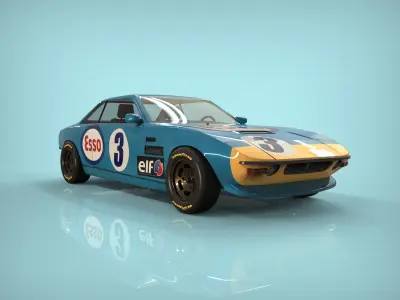 Car classic Argentino 3D model