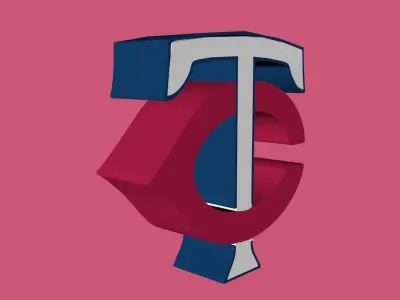 Minnesota Twins Team Logo 3D model